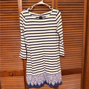 Lilly Pulitzer Striped Navy & White Knit Dress